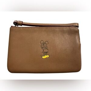Disney x Coach Limited Edition Mickey Mouse Corner Zip Wristlet - Style F59528